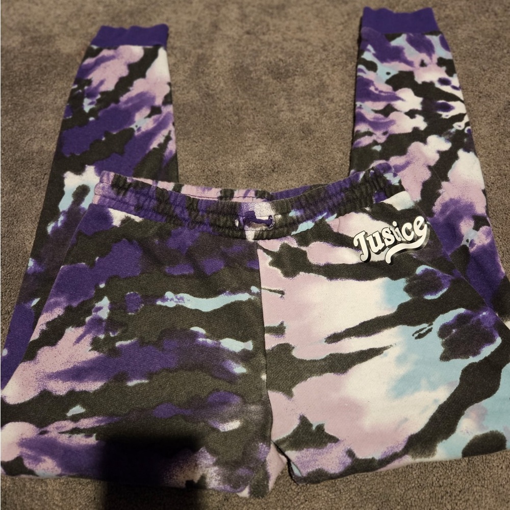 Justice Multicolor Tie-Dye Joggers